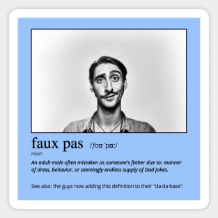 Funny Faux Pas Dad Joke Pun with "Suave" Picture (MD23Frd014) Magnet